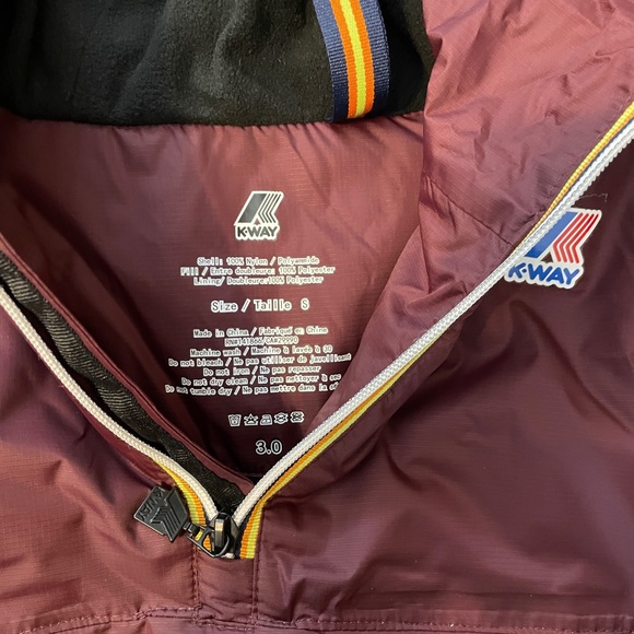 K-Way Anorak Pullover Tri-Zip Men’s Small/38 - Picture 2 of 2